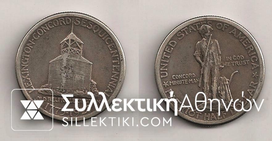 USA 1/2 Dollar 1925 Lexington VF++ R